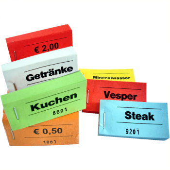 Wertmarken Blockgutscheine
