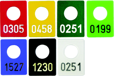 Garderobenmarken Kunststoff