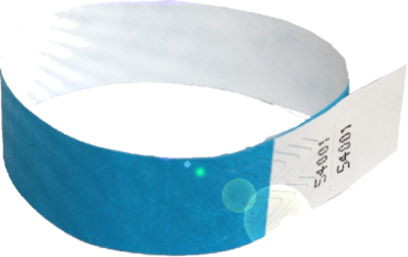 Preview: Tyvekarmband mit Abriss blau