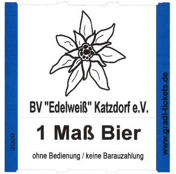 Preview: 2-teilige Wertmarke blau