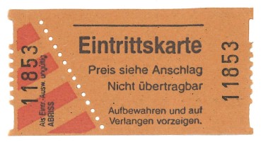 Preview: Eintrittkarten - orange