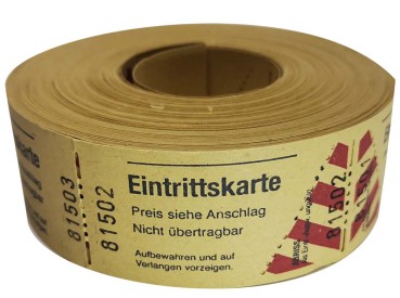 Preview: Standard-Eintrittskarte-gelb