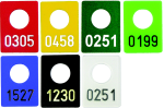 Garderobenmarken aus Kunststoff